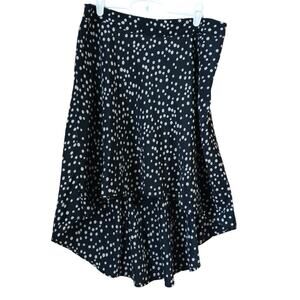 Forever 21 Polka Dot Print High Low Skirt Size Small